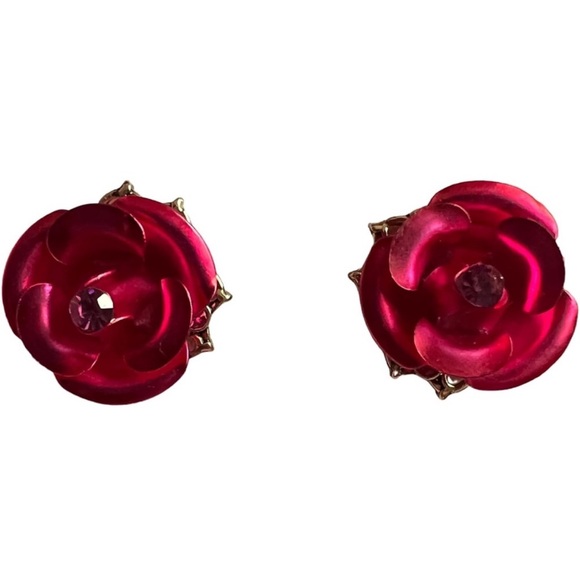 Betsey Johnson Rose Stud earrings - Picture 2 of 10